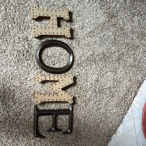 Letters spelling home
